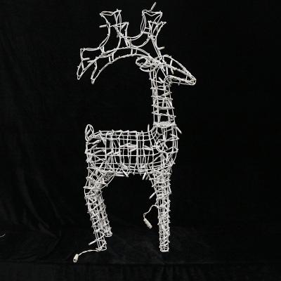 China Christmas holiday decoration 1.2m high 3d decorative light ip65 pattern waterproof male deer oriented light for christmas decoration for sale