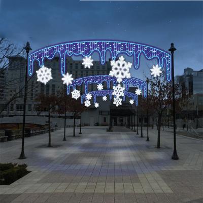 China Hot Amazon sales ip65 waterproof led snowflake neon tube light snowflake pattern light christmas for decoration for sale