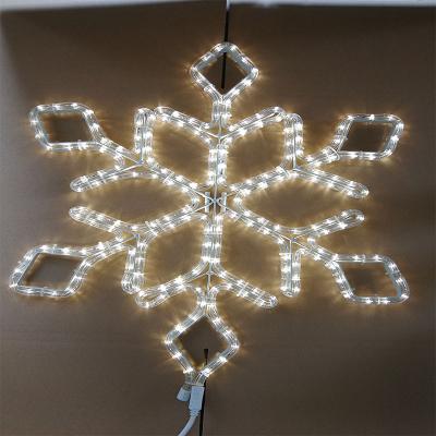 China Hot Amazon Sales IP65 Snowflake Neon Tube Light Christmas Neon Tube Light Waterproof Snowflake Light for Christmas Decoration for sale