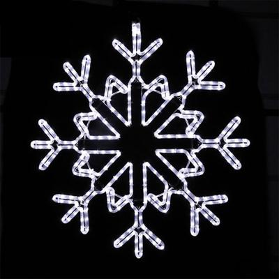 China Amazon Sales IP65 Neon Tube Light Winter Snowflake Neon Tube Lights Warm Waterproof Snowflake Oriented Decorative Light For Christmas Decoration for sale