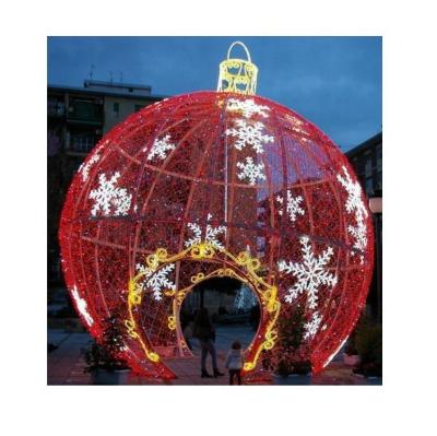 China Multi Colors Ball Shape Bell Lights Use Tiktok Noise IP65 Commercial Waterproof Christmas Theme Pattern Light For Street Party Decorations for sale