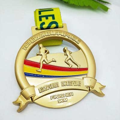 China Europe China Supplier Professional Rudder Ocean Championship Swimming Custom 18k Gold Metal Medal for sale