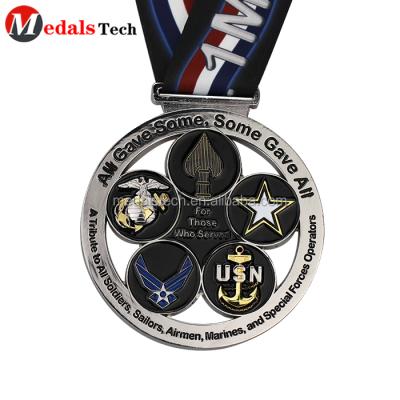 China Cheap Europe Custom Hallow Medallions Military Medallions Medallions Plating Doubles Medal Rotation Custom Functioning Reward Sport for sale