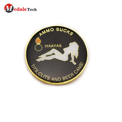 China China High Quality Custom Sexy Girl Logo Simple Souvenir Challenge Coins for sale