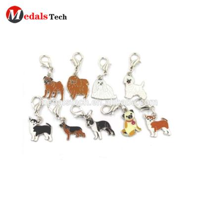 China Custom Zinc Alloy ALLOY Metal Hard Enamel Chinese Zodiac Animals Jewelry Pendant Charm for sale