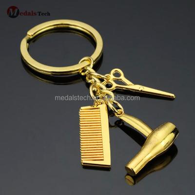 China Mini Cute Home Metal Hair Styling Tools Key Chain Pocket Combs Wholesale for sale