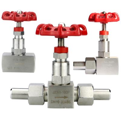 China General 304 Stainless Steel Connection Needle Metering Stop Valve Female Ball Valve For Pressure Gauge for sale