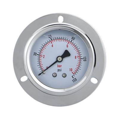 China Universal Stainless Steel 62.5mm Pressure Gauge 1/4 Thread Back Connection Vacuum Pressure Gauge Housing for sale