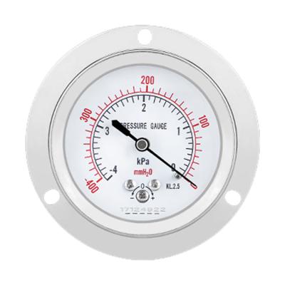 China High Quality 60mm Threaded Stainless Steel Connection ZG1/4 2.5 Capsule Pressure Gauge Stainless Steel Housing for sale