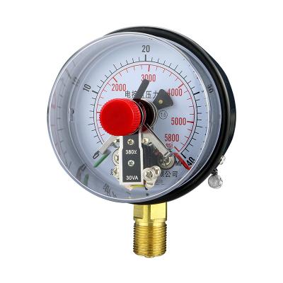 China 100mm Thread Connection ZG1/2 1.6 Grade Precision 60mpa Electrophoretic Electrical Contact High Quality Pressure Gauge Housing for sale