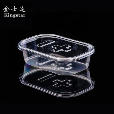 China Food grade plastic containers eco friendly PET food container with lid for sale