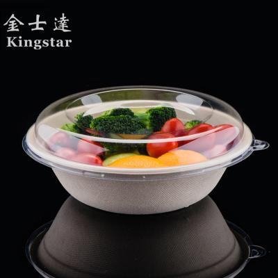 China compostable food packaging High quality disposable plastic meal boxes sugarcane bowl lid food package biodegradable for sale