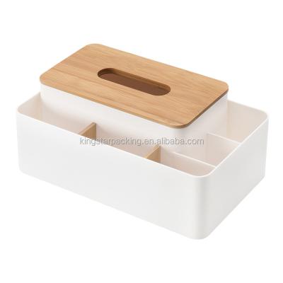 China ulti-functional paper towel box on the desktop living room tea table remote control box storage box bedside cabinet for sale