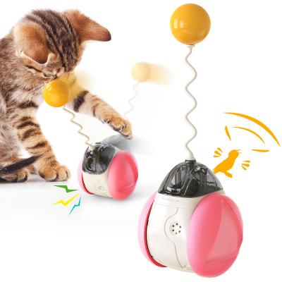 China Unique Design Stocked Sounding Rocker Arm Durable Eco Electronic Funny Cat Stick Pet Toy for sale