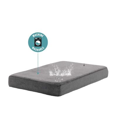 China Removable Waterproof Memory Foam Washable Foam Dog Bed Dog Kennel Scratch-Resistant Skidproof Thickened Warm Pet Mat for sale