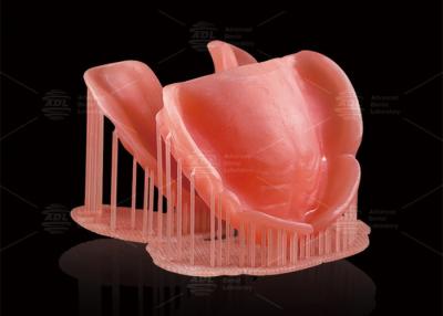 China Dentaduras parciais removíveis digitais CAD/CAM Rosa profunda Dentaduras impressas por computador à venda