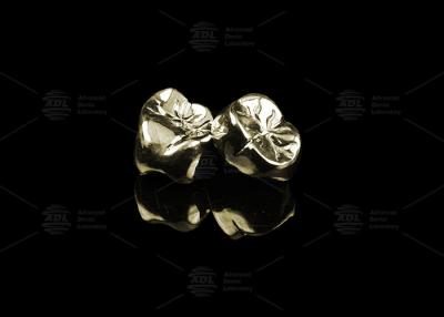 China Schlanke Vollgussmetallkrone Edelmetallgold 20% polierte Vollmetall-Zahnkrone zu verkaufen