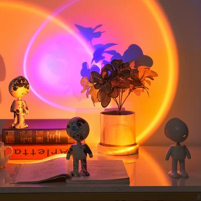 China Modern High Quality Cheap Price Sunset Projector Lamp LED Sunset Projection Light Halo Lamp for sale