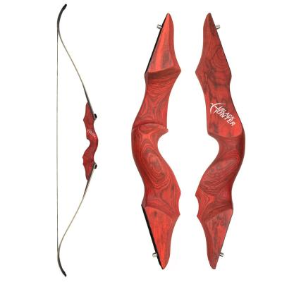 China Hunting Leixun Archery Black Hunter Red Cloud Take Down Hunting Bow 60