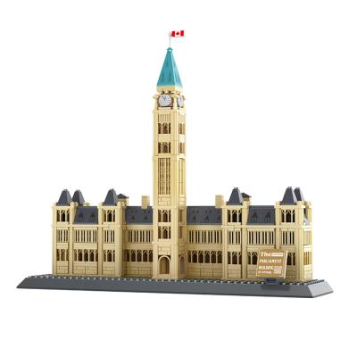 China Construction Toy Wange The Parliament Building of Canada plastic toy manufacturer building block set for kids toys for sale