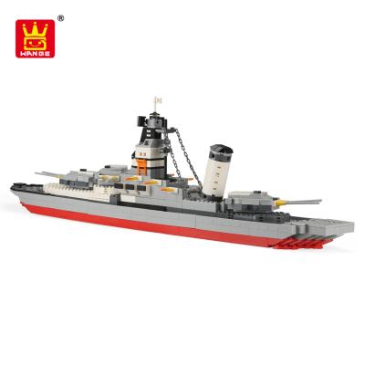 China Construction Toy Wange Battleship Brick Toy Boat Build Bulding Toys for sale