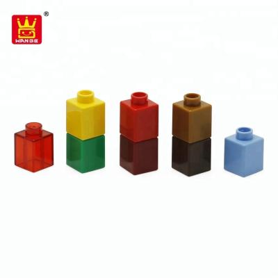 China WANGE Abilitiy Different Logic Plastic Building Blocks Building Blocks DIY legoing 1x1 for sale