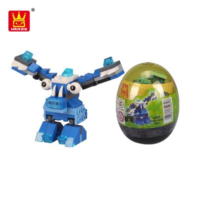 China Hot Sale Toy Small Toys Hot Sale Capsule Toy Egg Building Blocks Mini Plastic Bricks Amazing Egg Capsule Toys For Children for sale