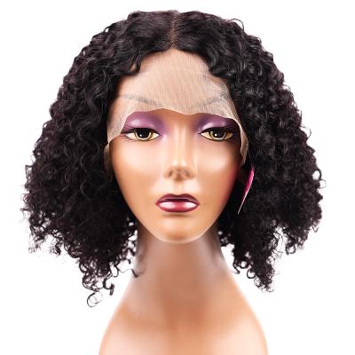 China French Lace Soft Brazilian Virgin 100 Color Lace Front Wig Perucas Cabelo Humano Soft Real Natural Curly Hair Vendor for sale