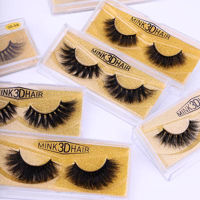 China 2021 High Quality Hand Made Natural Mink Eyelash Wholesale Seller Price Custom Eye Lashes Short Natural 3D Mink Eyelashes 15mm-20MM Sensitive Search for sale