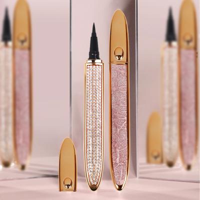 China 2021 Waterproof Magnetic Liquid Eyeliner Pencil Water Activated Glue Pen Magic Adhesive Pencil Glitter Eyeliner for sale