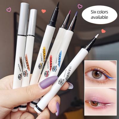 China New Arrival Liquid Eyeliner 6 Colors Multi Colored Private Label Eyeliner Pencil Waterproof Makeup Seller for sale