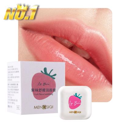 China Hydratiing Mengsiqi 3 Flavors Fast Shipping Hydrating Lip Gloss Organic Fruit Soft Lip Balm for sale