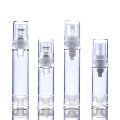 China AS Luxury Cosmetics Airless Pump Bottle 5ml Lotion Pump Bottles Transparent Can Custom for sale