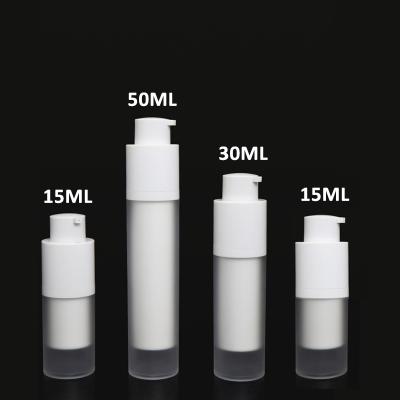 China Cosmetic Bottle 15ml 30ml 50ml Frosted Airless Lotion Pump Bottle for sale