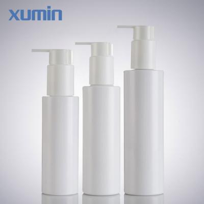 China 100ml 150ml 200ml Recyclable Manufacturers Supply Luxury Purple Cosmetic Packaging Set Cream Shampoo Plastic Lotion Pump Bottle for sale