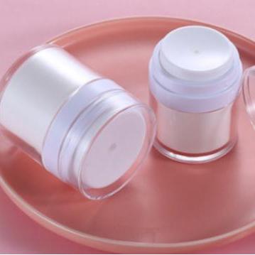 China Wholesale Recyclable Cosmetic Cream Jar Airless Jar 50ml White Airless Pump Jar for sale