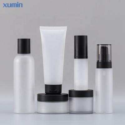 China Recyclable Luxury Pet Bottle Cosmetic Jar Cosmetic Tube Container 30g 200g 50g 100g Packaging for sale