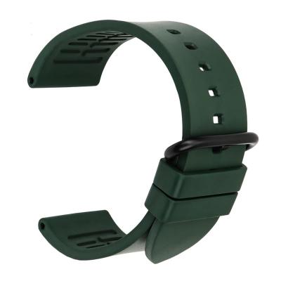 China MAIKES Fashion Rubber Watchband Watch Strap Bands High Quality Fluoro Green Rubber Sports Rubber Bands 20mm 22mm 24mm for sale