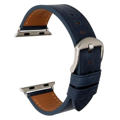 China MAIKES Quality Leather Watch Band Strap For Apple Watch Band 44mm 40mm Se 6 Series 5 4 3 2 1 Apple Watch Band 42mm 38mm for sale