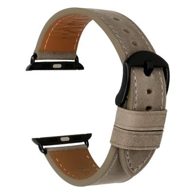 China OEM Leather Top Level Genuine Leather Watch Band For Apple Watch Bands 44mm 40mm and Apple Watch Strap 42mm 38mm 2 3 4 5 6 Series Se 1 for sale