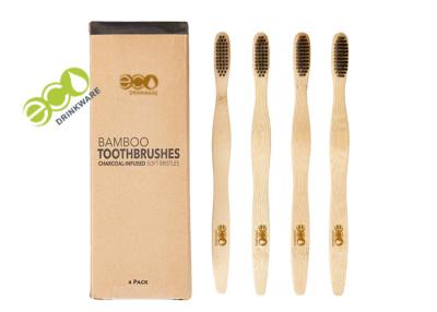 China Safety Charcoal Soft Environmental Bamboo Toothbrush  For Family Use for sale