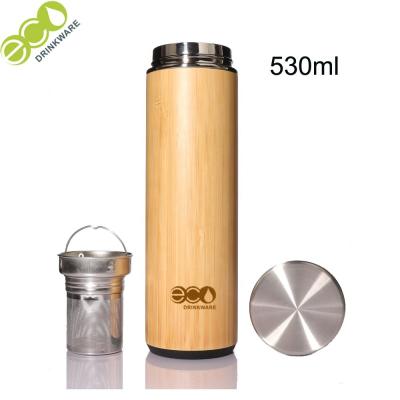 China Adults Lightweight Coffee Bamboo Thermos Flask  6-12 Hours Thermal Insulation Performance for sale