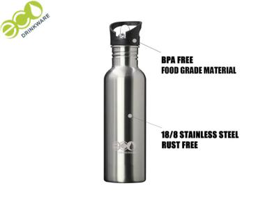 China Single Walled Outdoor Products Water Bottle Bpa Free 750ml Capacity for sale