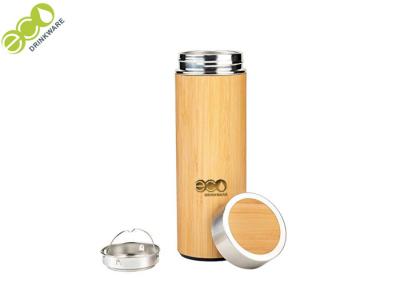 China Portable Bamboo Water Bottle  Straight  Bamboo Coffee Travel Mug for sale