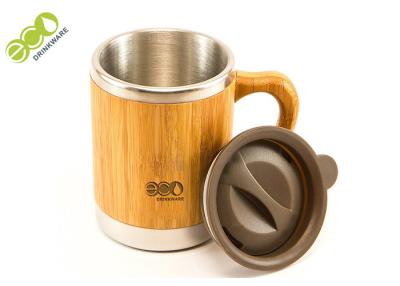 China Popular Stocked BPA Free Stainless Steel Bamboo Coffee Tumbler for sale