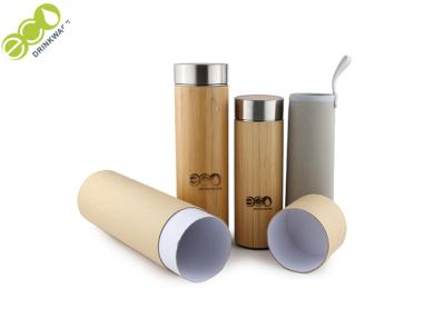 China Natural Stainless Steel Bamboo Tea Infuser Bottle  530ML / 17OZ for sale