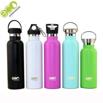 China Customized Color Painting Thermos Vacuum Flask / Vacuum Insulted Water Bottle With Lid for sale