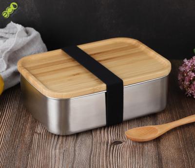 China 800ml Bamboo Lunch Box Soup Storage Containers for sale