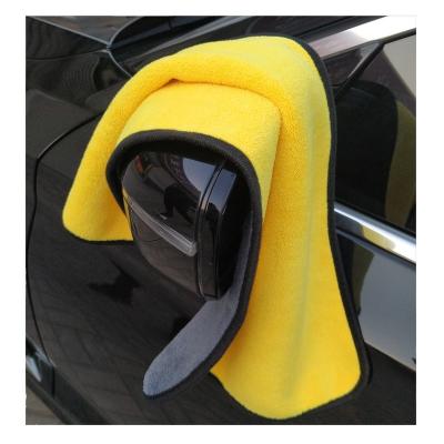 China Coral Microfiber Custom Car Logo Super Thick Thick High Quality Fleece Detailing Drying Retailer for sale