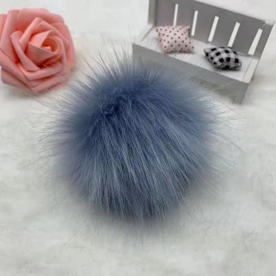 China Factory Sale Hot Sale Wholesale Gift Approx 10 12 13 14 Cm Real Fox Fur Pom Pom Poms For Hats Or Shoes for sale